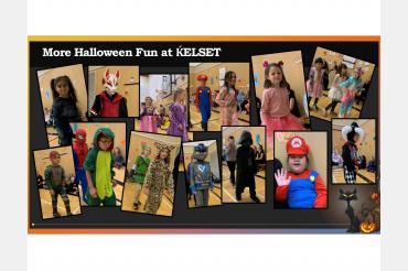 Pictures of students in costumes