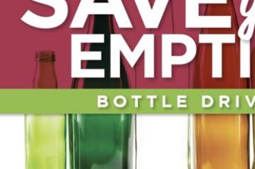 Save your empties bottle drive poster