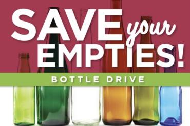 Save your empties bottle drive poster