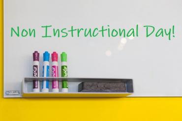 Non-Instructional Day written on whiteboard