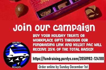 Purdy's fundraiser campaign poster