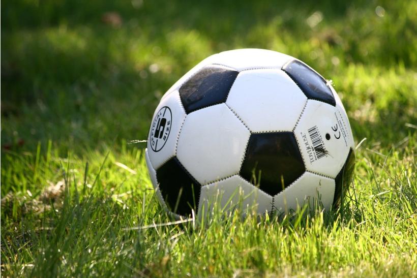 soccer ball on grass